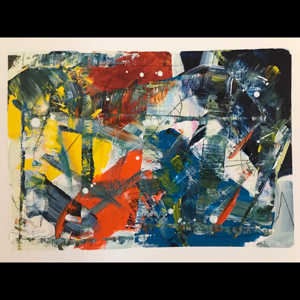 Acrylic painting on paper